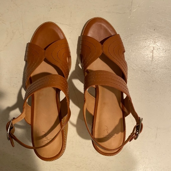 Joie Aforleen block heel sandals; sz 40; 10 US; tan; NWT - Picture 3 of 5